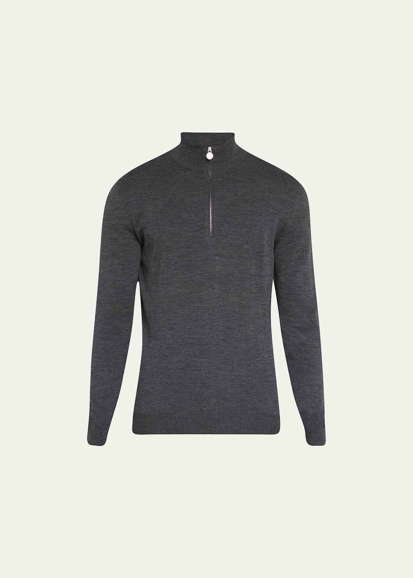 Mens Wool Half-Zip Sweater Product Image