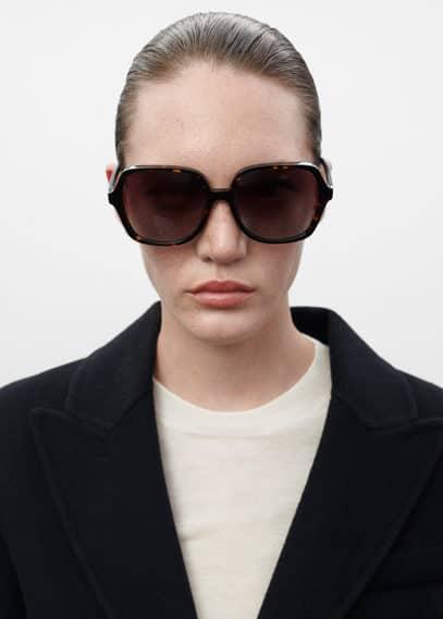 MANGO - Tortoiseshell square sunglasses - One size - Women Product Image