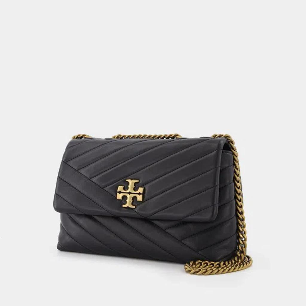 TORY BURCH Kira Chevron Small Convertible Shoulder Bag In Black Product Image