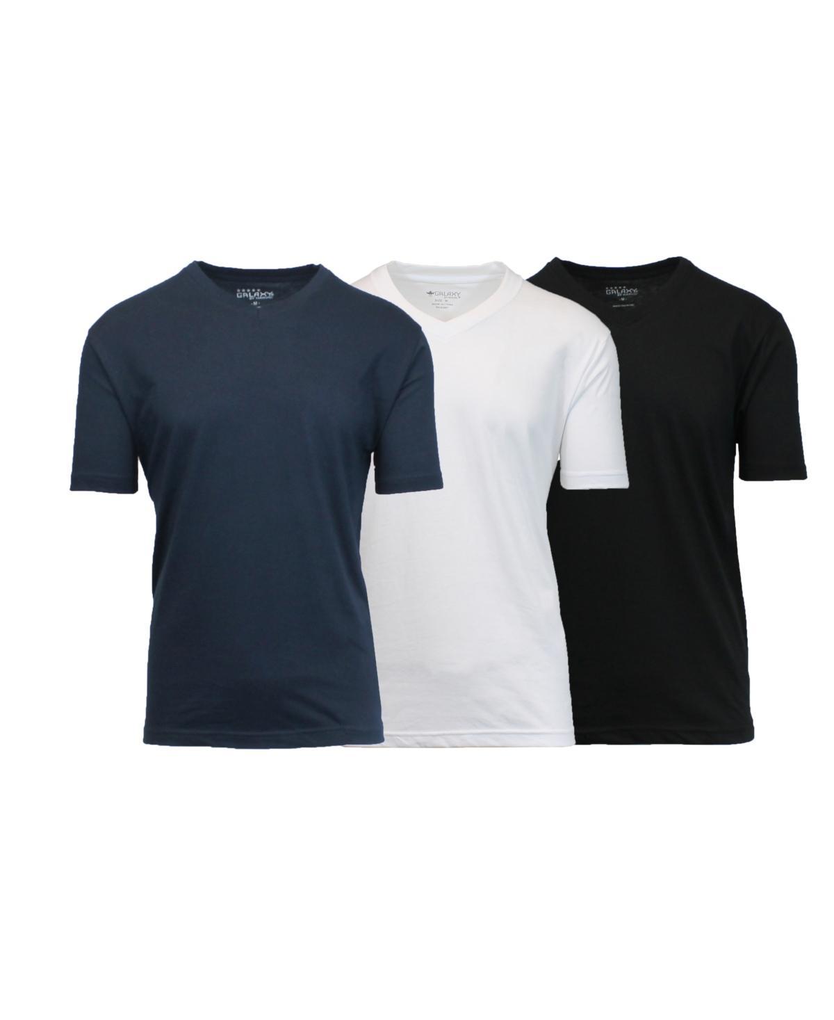 Galaxy By Harvic Mens Short Sleeve V-Neck T-shirt, Pack of 3 Product Image