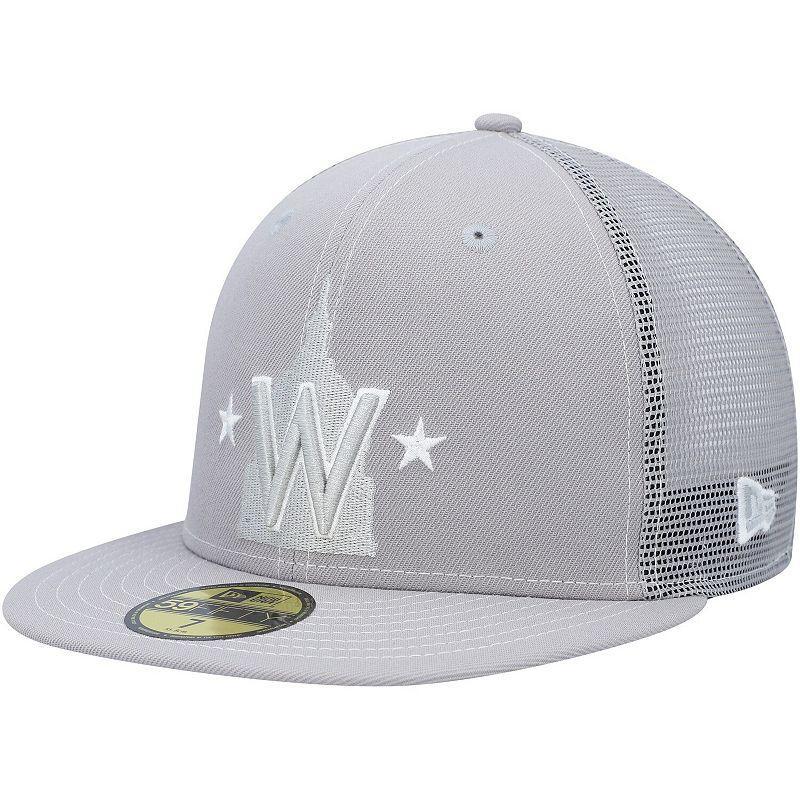 Mens New Era Gray Washington Nationals 2023 On-Field Batting Practice 59FIFTY Fitted Hat Product Image