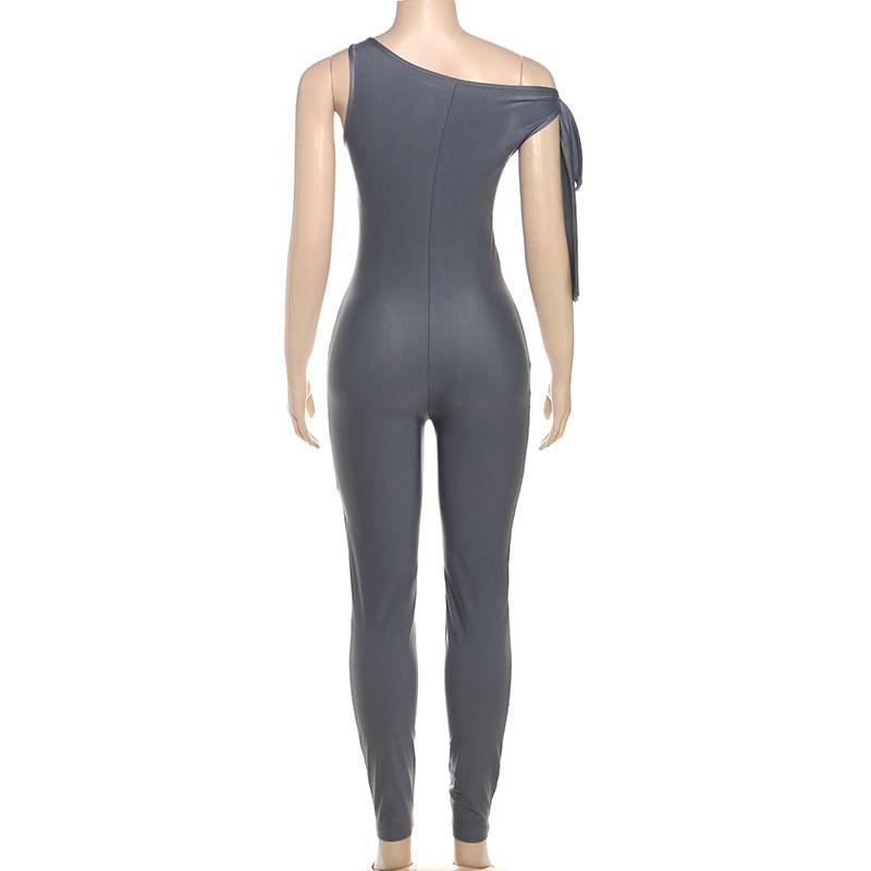 Sleeveless Plain Jumpsuit  Product Image