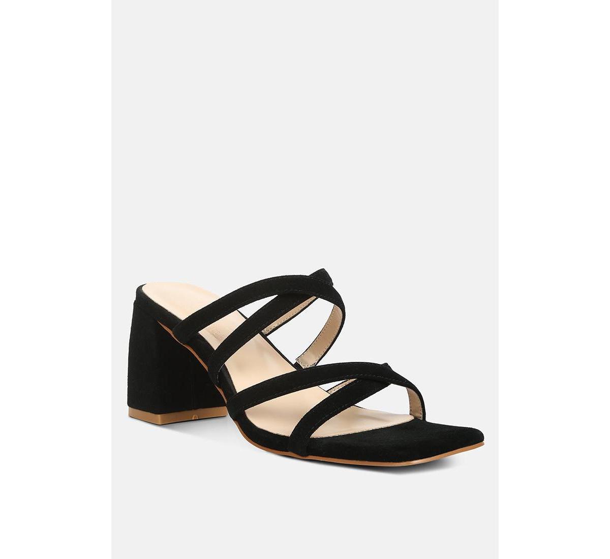 Rag & Co Valentina Womens strappy casual block heel sandals Product Image