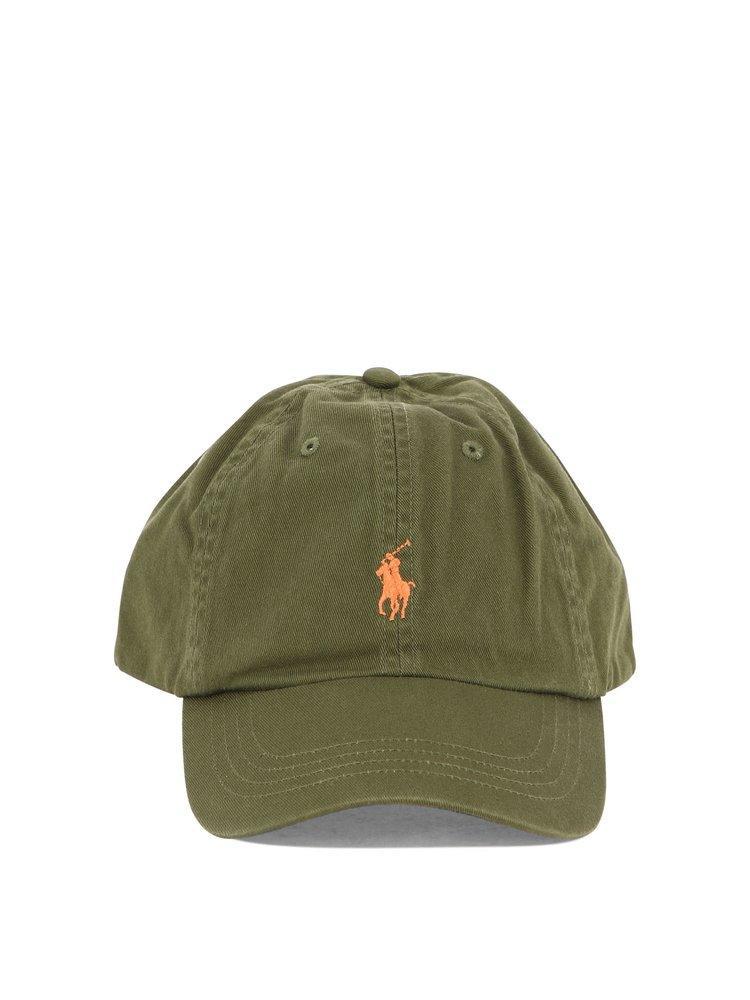 Logo Embroidered Baseball Cap In Green Product Image