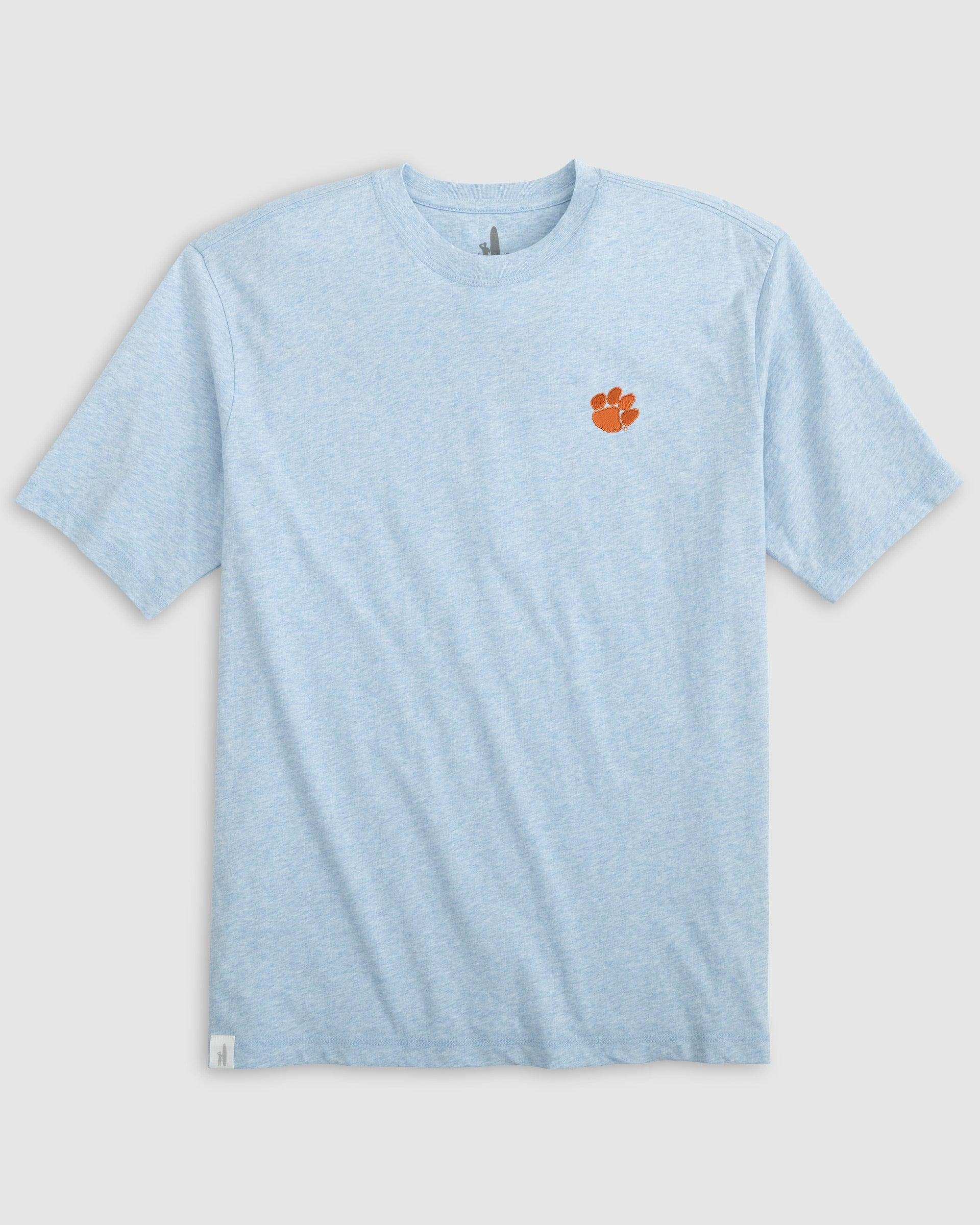 johnnie-O Clemson Heathered Spencer Cotton T-Shirt Product Image