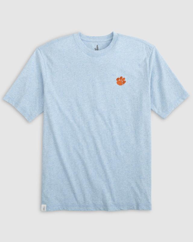 johnnie-O Clemson Heathered Spencer Cotton T-Shirt Product Image