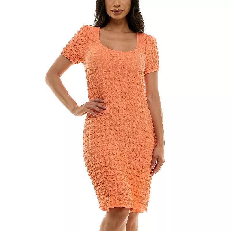 Womens Nina Leonard Popcorn Knit Sheath Dress Product Image