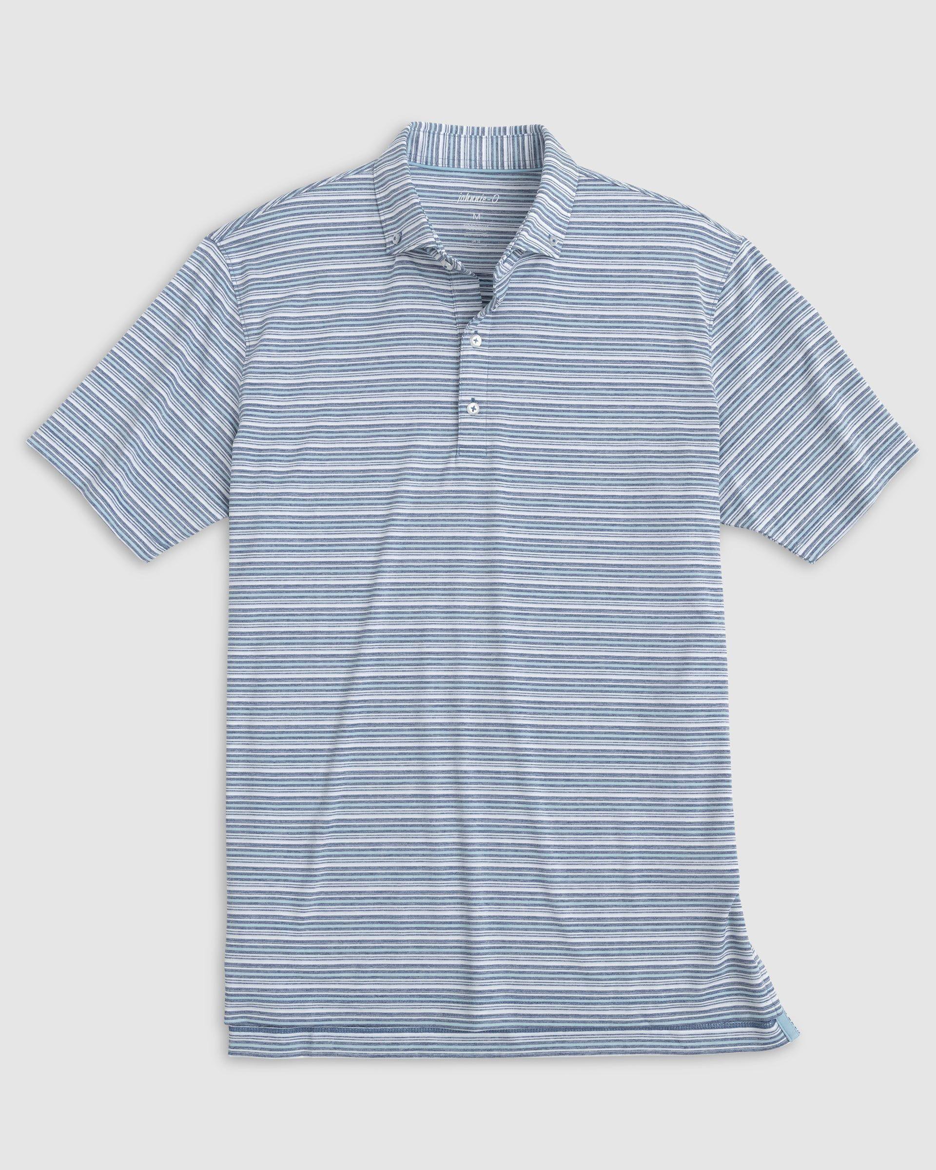 Richie Striped Jersey Performance Polo Male Product Image