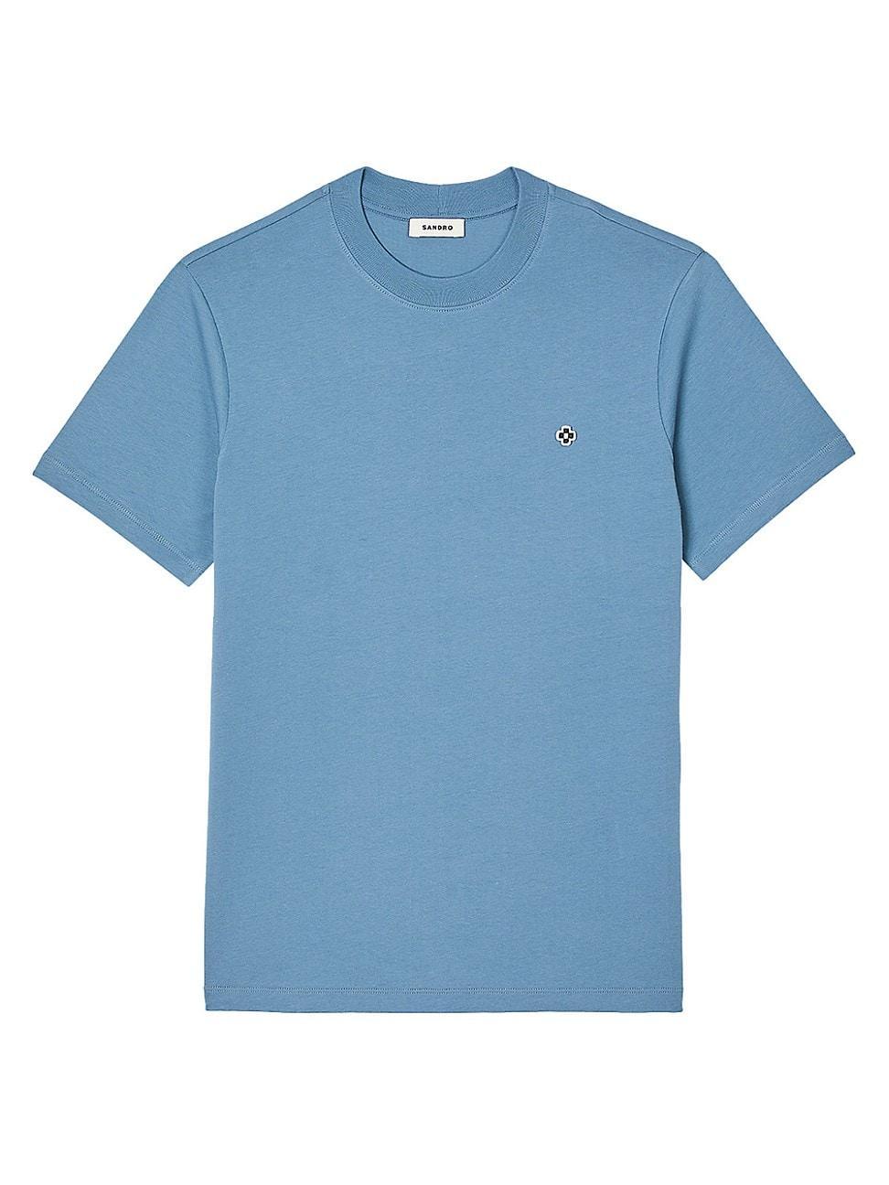 Sandro Cotton Pique Logo Patch Tee Product Image