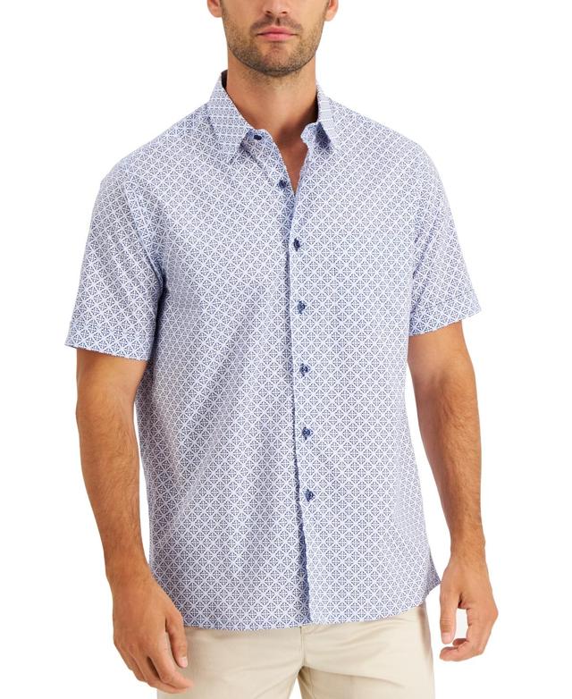 Club Room Mens Regular-Fit Medallion-Print Shirt, Created for Macys Product Image