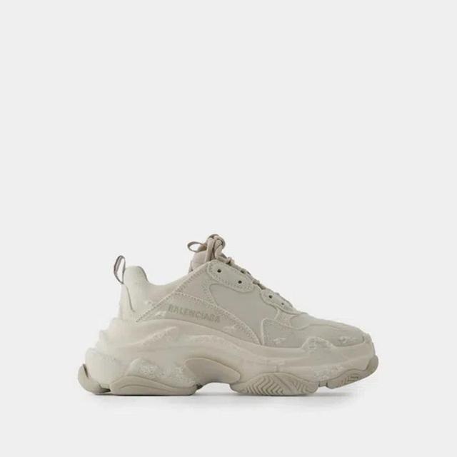 BALENCIAGA Triple S Sneakers -  - Synthetic - Beige Product Image