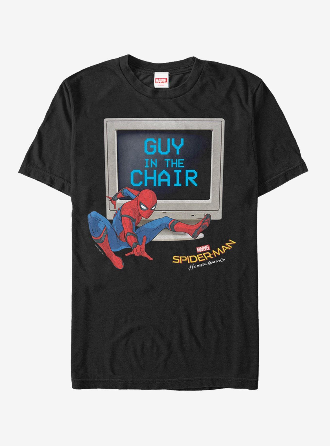 Marvel Spider-Man: Far From Home Man In Chair T-Shirt Product Image