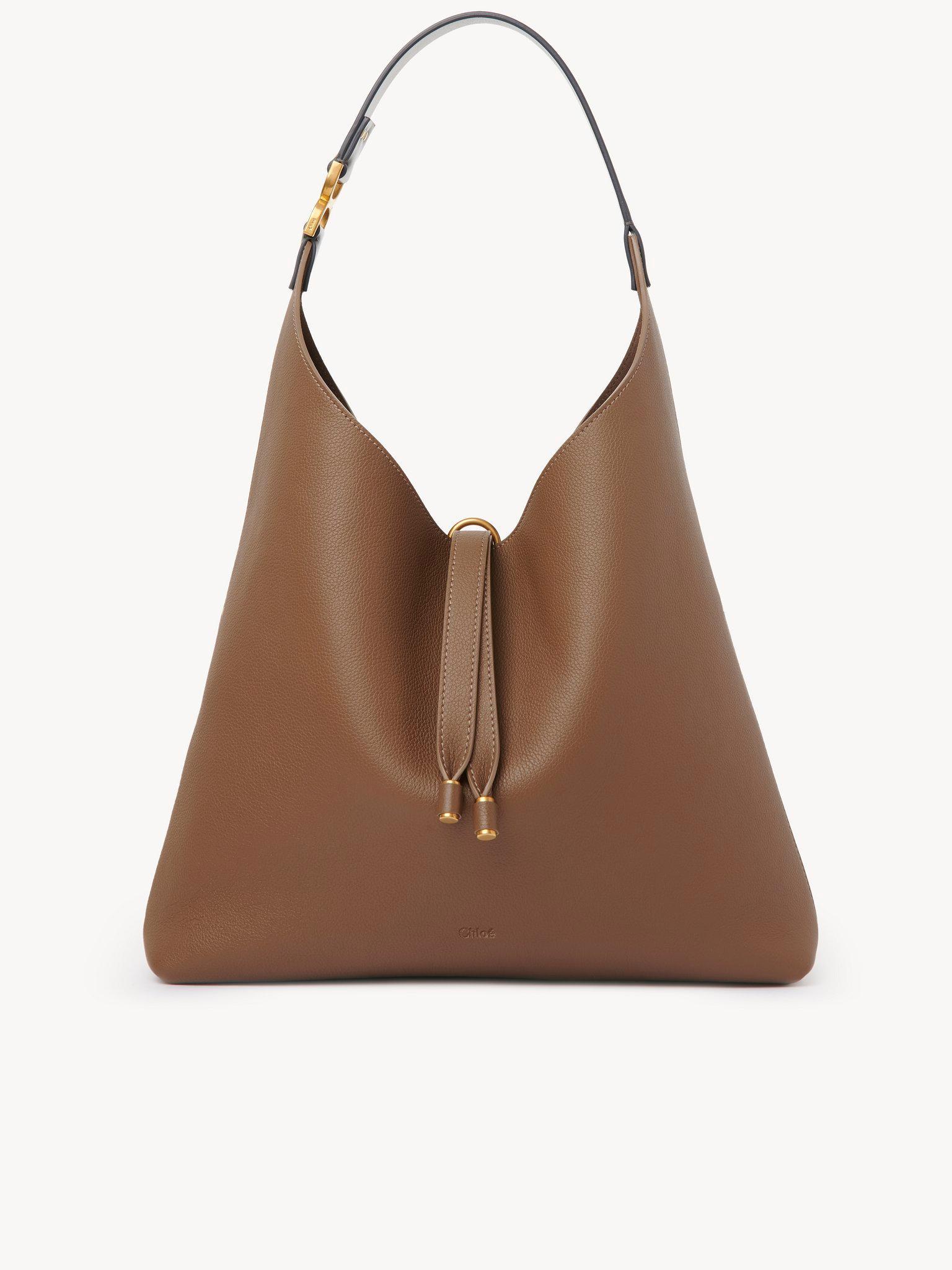 Marcie hobo bag in suede leather Product Image