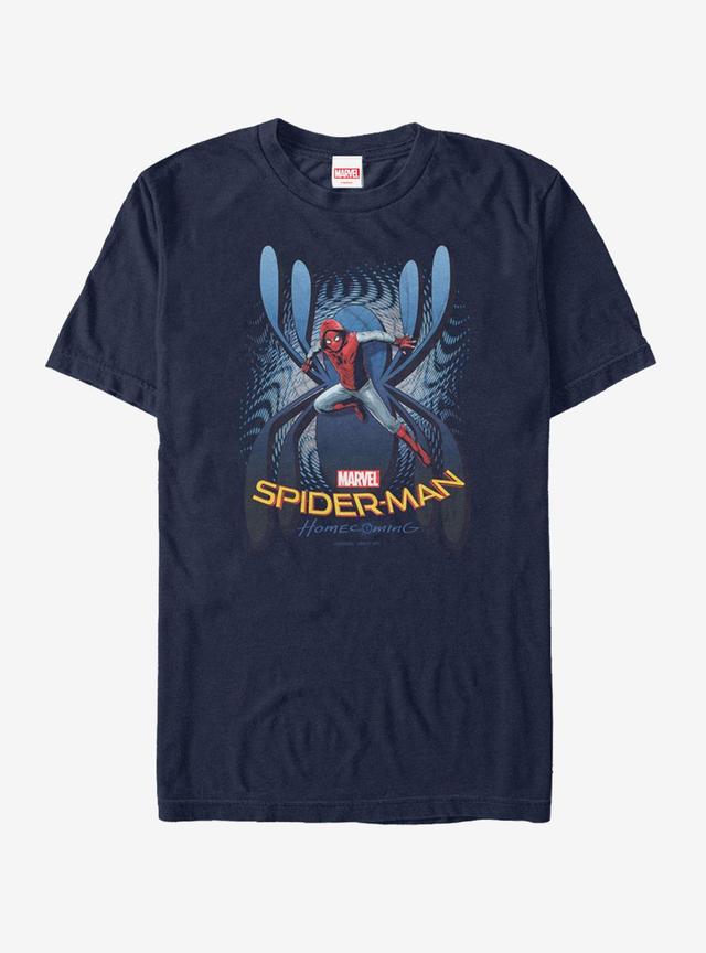 Marvel Spider-Man Homecoming Logo Pattern T-Shirt Product Image