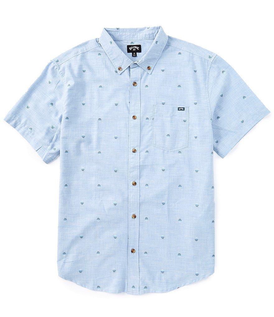 Billabong Short Sleeve All Day Dotted Jacquard Shirt Product Image