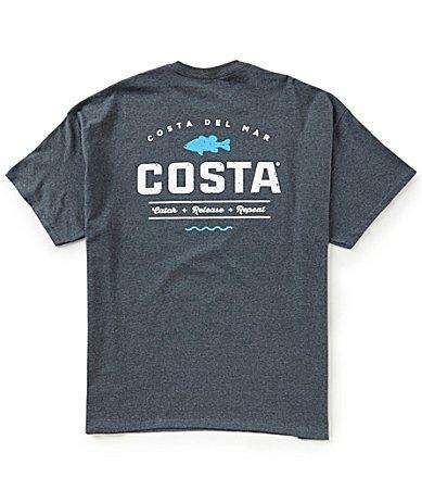 Costa Mens Topwater Short-Sleeve Crewneck Graphic T Product Image