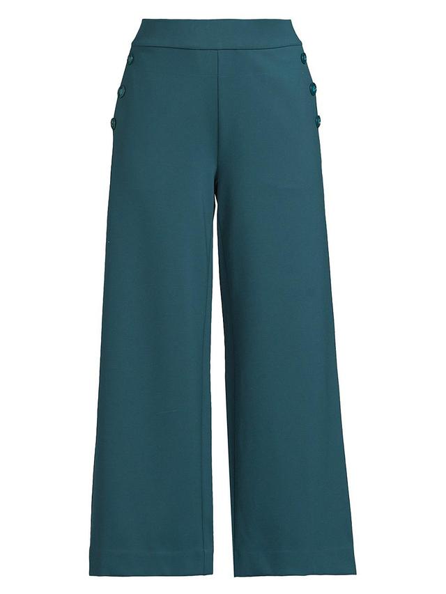 Womens June Prisca Ponte Wide-Leg Pants Product Image