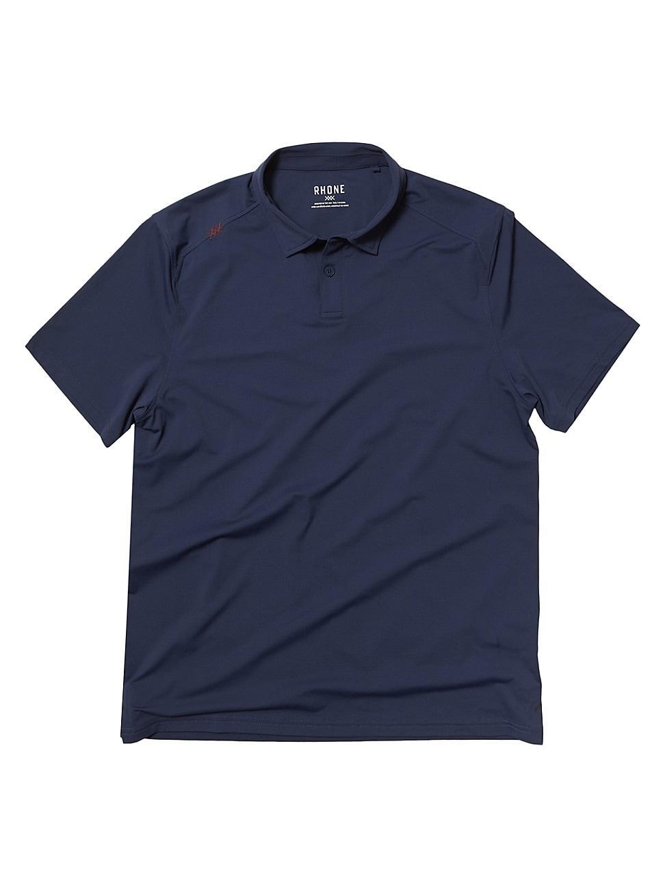 RHONE Delta Pique Solid Short Sleeve Polo Shirt Product Image