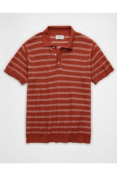 AE Striped Sweater Polo Shirt Mens Product Image