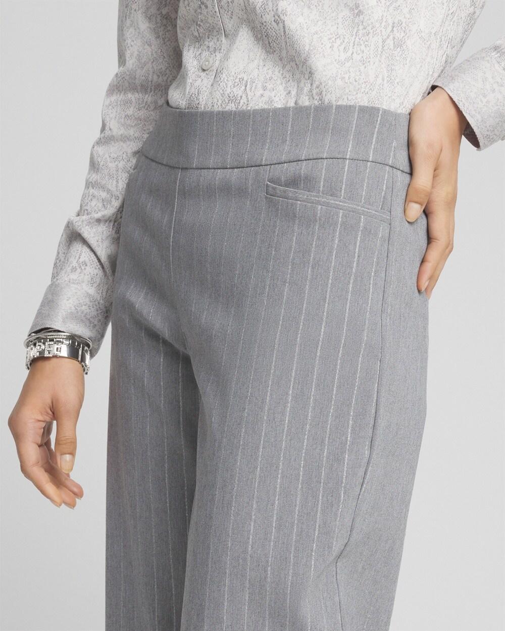 Women's Brigitte Pinstripe Relaxed Straight Leg Pants Product Image