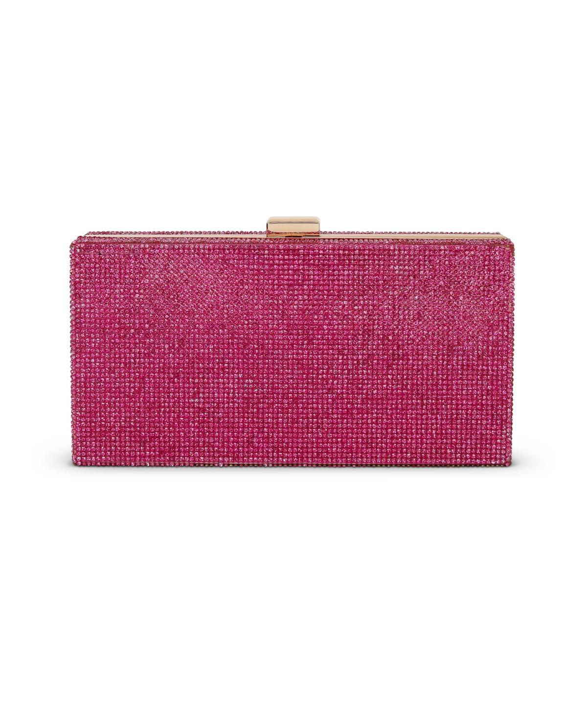 Jewel Badgley Mischka Womans Mila Crystal Box Clutch Product Image