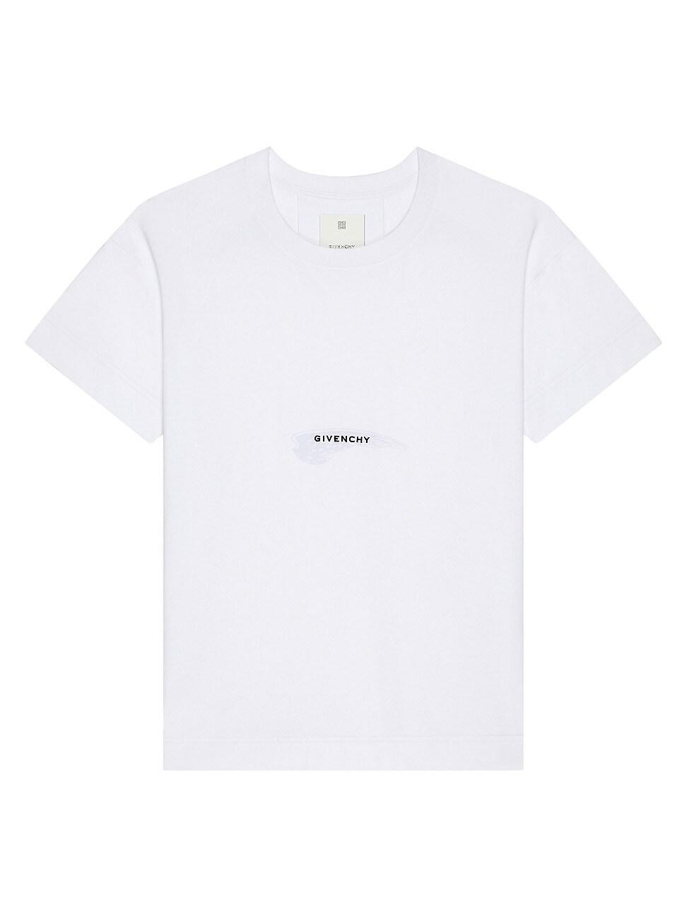 Givenchy - 4g-embroidered Cotton-jersey T-shirt - Mens - Black Product Image