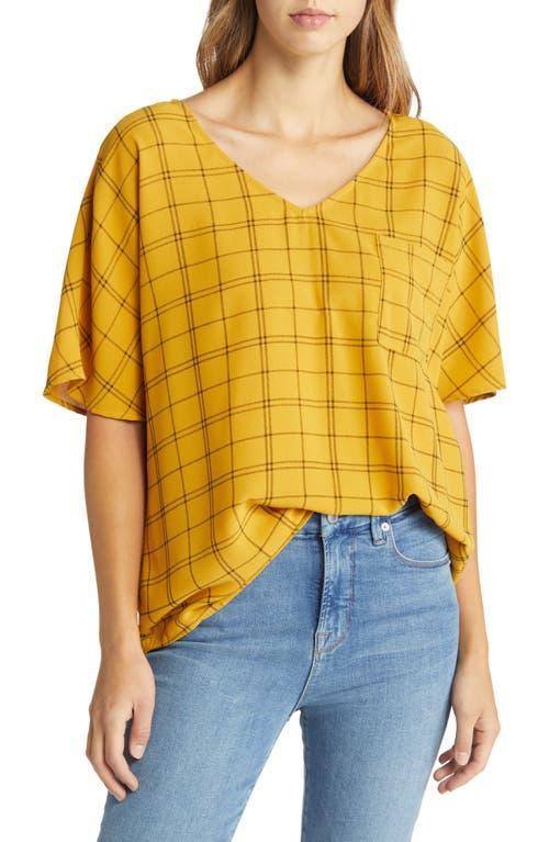 NIKKI LUND Womens Maddie Plaid Top Product Image