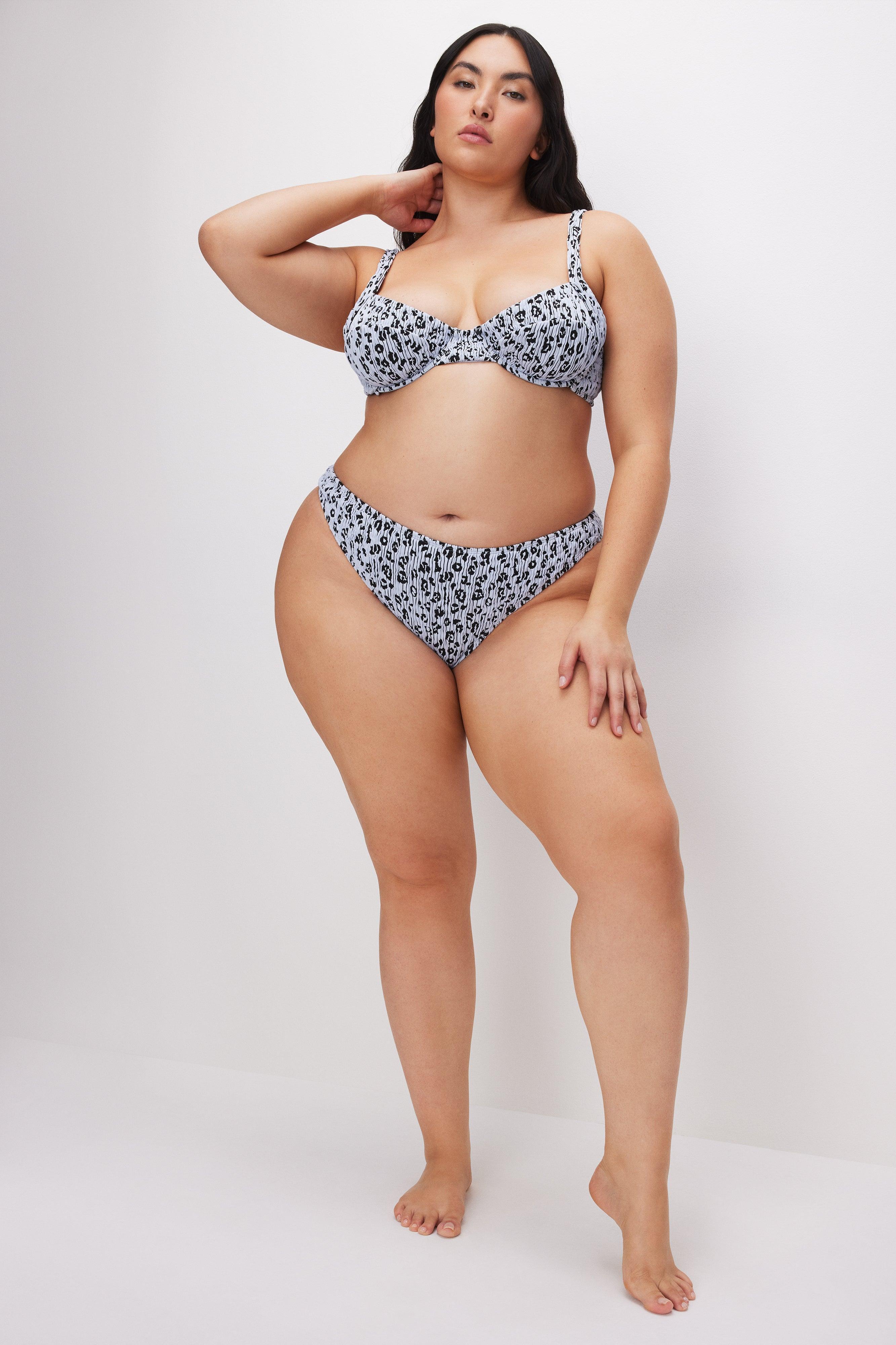 ALWAYS FITS CHEEKY BIKINI BOTTOM | GLASS LEOPARD001 Product Image