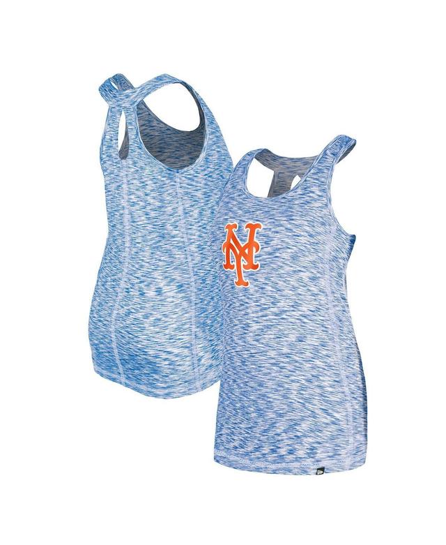 Womens New Era Royal New York Mets Space Dye Keyhole Back Tank Top Product Image