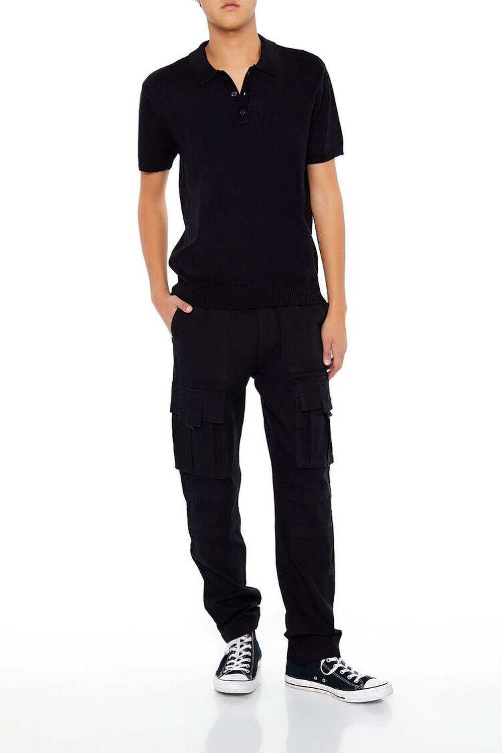 Slim-Fit Drawstring Cargo Pants | Forever 21 Product Image