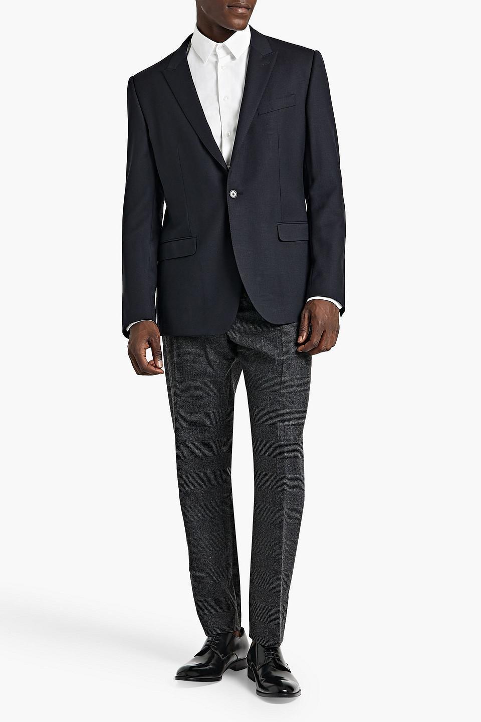 Wool Blazer In Midnight Blue Product Image