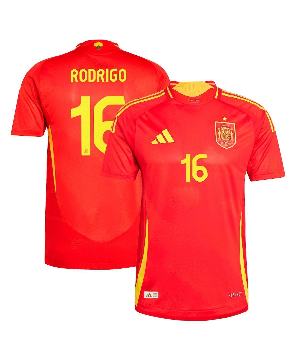 Adidas Mens Rodrigo Scarlet Spain National Team 2024 Home Authentic Jersey - Scarlet Product Image