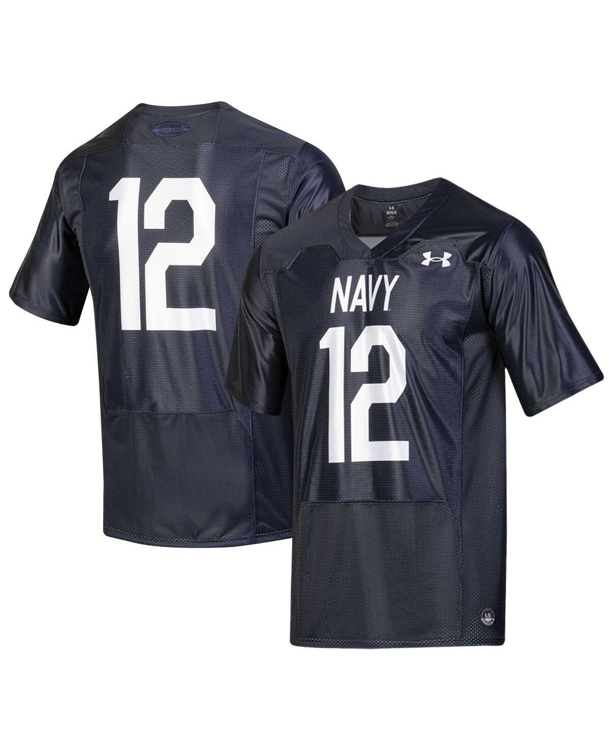 Mens Under Armour #12 Navy Navy Midshipmen Silent Service Replica Football Jersey - Navy Product Image