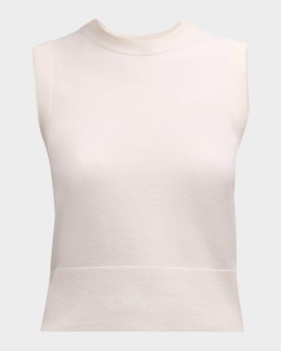 Wool Cashmere Crewneck Shell Top Product Image