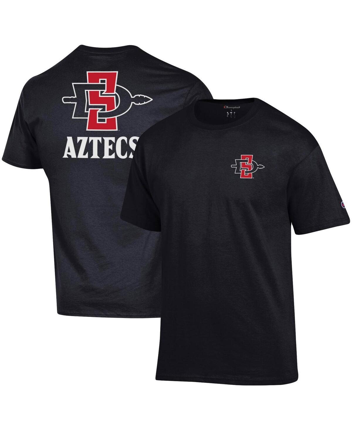 Mens Champion Black San Diego State Aztecs Stack 2-Hit T-shirt Product Image