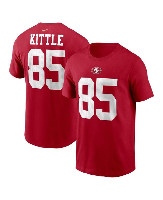 Mens Nike George Kittle Scarlet San Francisco 49ers Player Name & Number T-Shirt Product Image