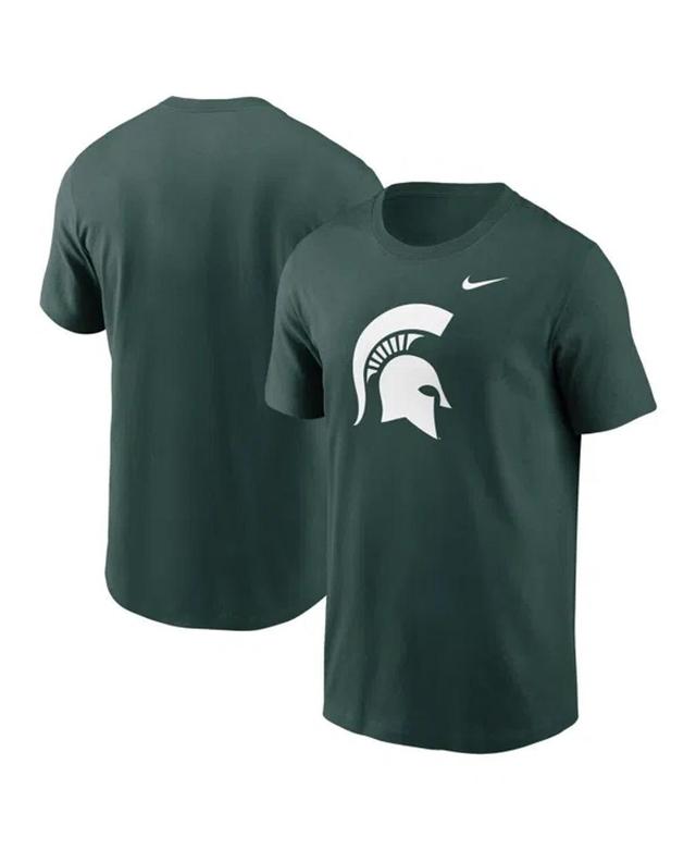 NIKE Men's Heather Gray Michigan State Spartans Primetime Evergreen Logo T-shirt Product Image