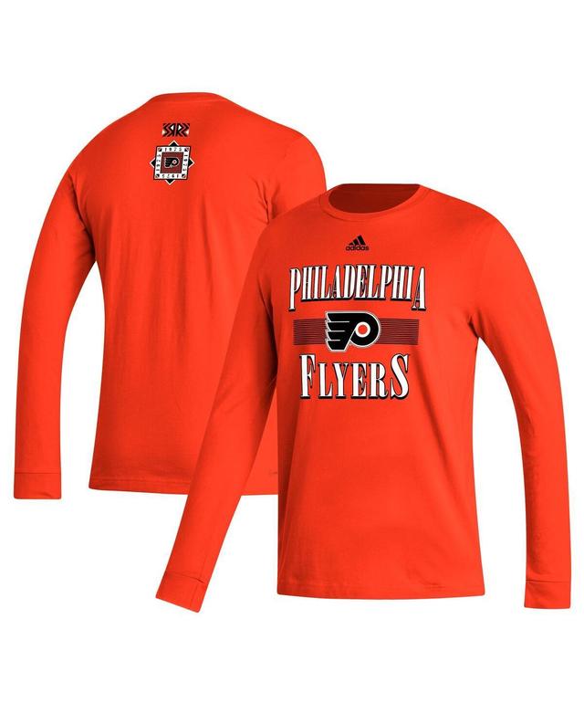 Mens adidas Burnt Orange Philadelphia Flyers Reverse Retro 2.0 Fresh Playmaker Long Sleeve T-Shirt Product Image