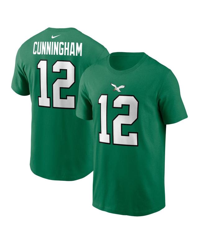 Mens Nike Randall Cunningham Kelly Philadelphia Eagles Retired Player Name & Number T-Shirt Product Image