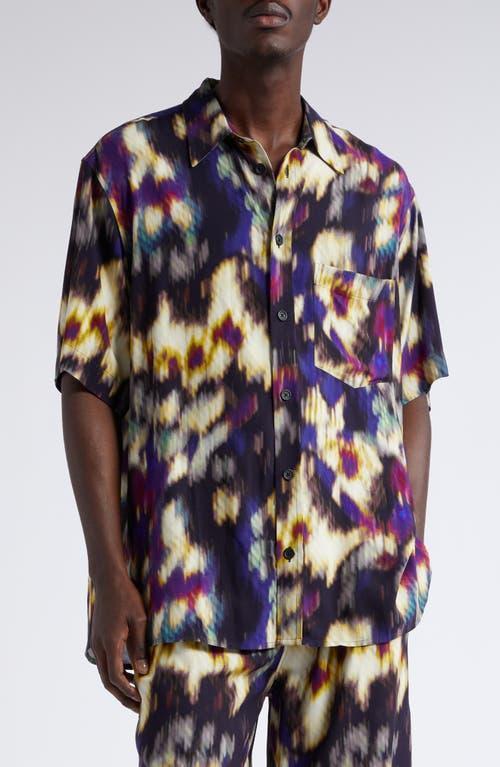 Isabel Marant Vabilio Watercolor Shirt Purple. (also in L, M, S). Product Image