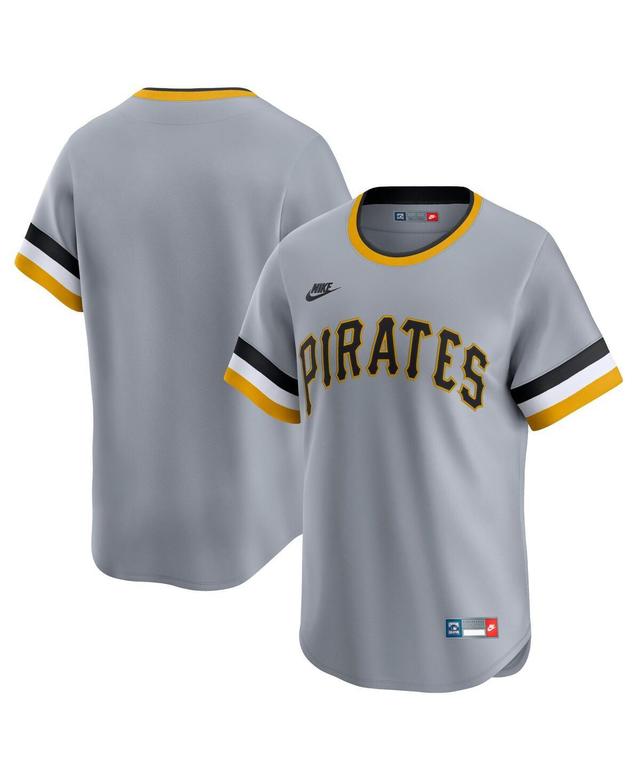 Nike Mens Gray Pittsburgh Pirates Cooperstown Collection Limited Jersey - Gray Product Image