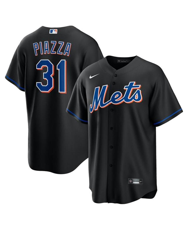 Mens Nike Mike Piazza Black New York Mets 2022 Alternate Replica Player Jersey - Black Product Image