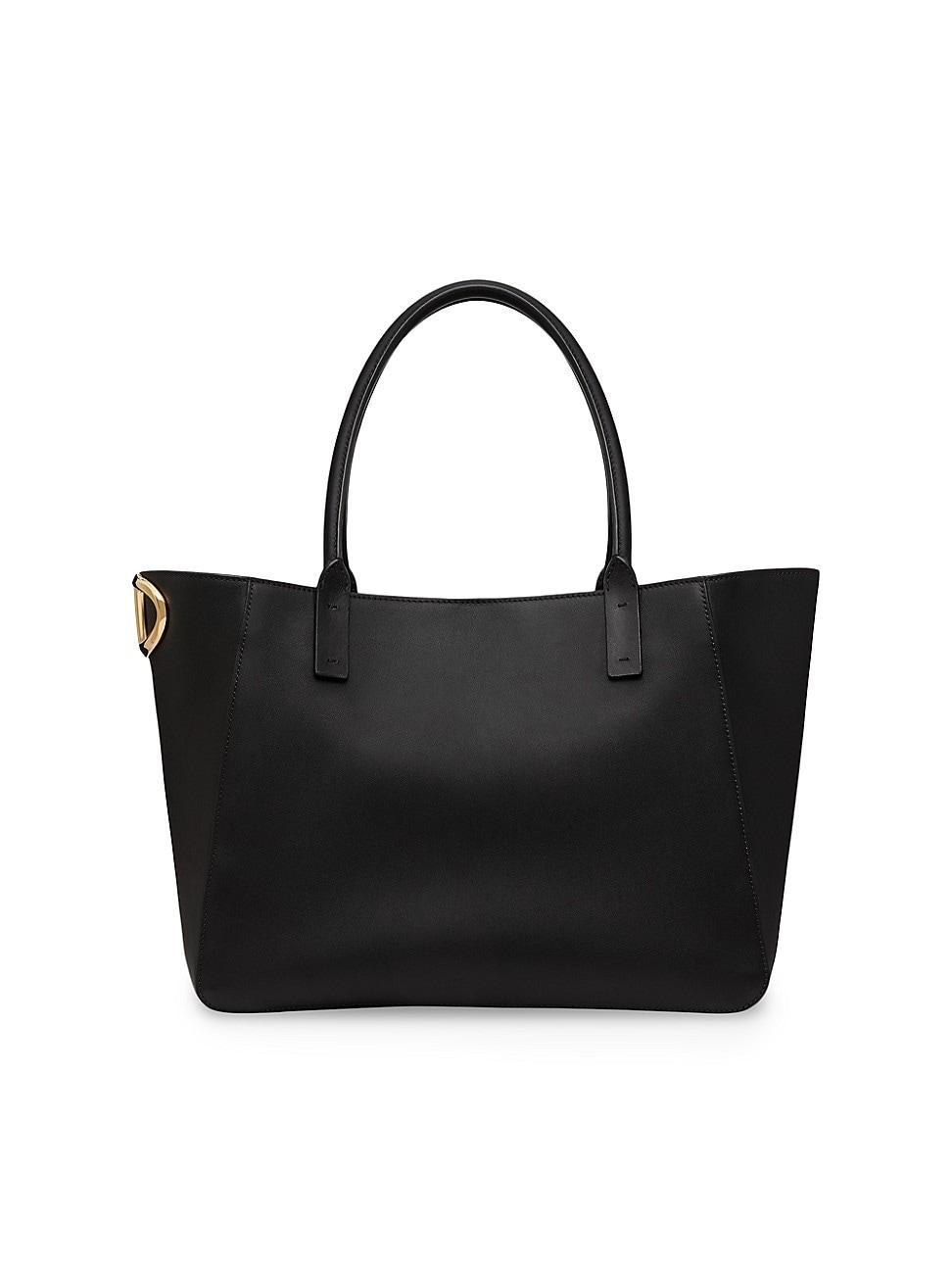 Womens VLogo Side Shopping Bag in Nappa Calfskin Product Image