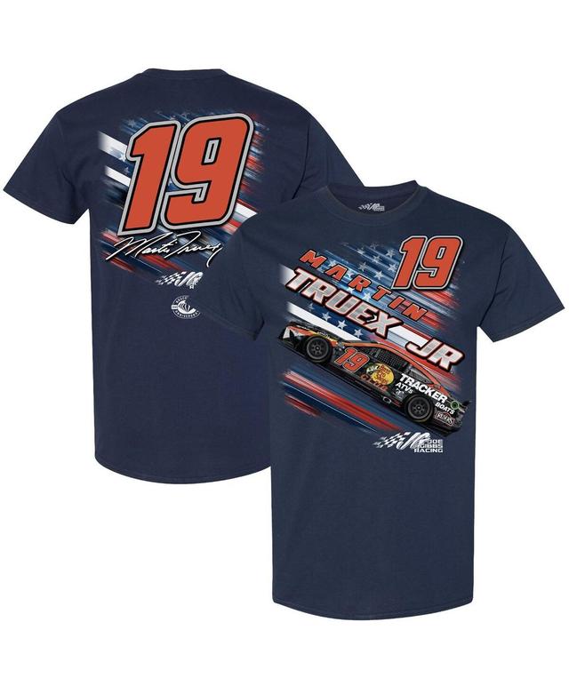 Mens Joe Gibbs Racing Team Collection Navy Martin Truex Jr Patriotic Fuel T-shirt Product Image