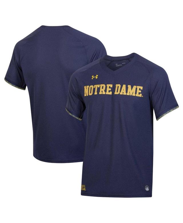 Mens Under Armour Navy Notre Dame Fighting Irish Replica Baseball Jersey - Navy Product Image