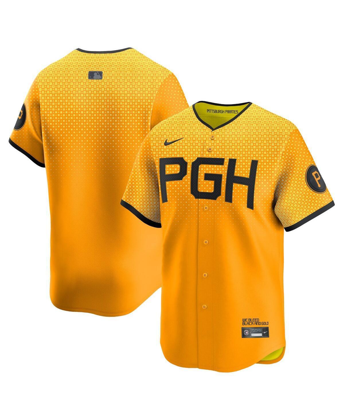 Nike Mens Gold Pittsburgh Pirates City Connect Limited Jersey - Gold Product Image