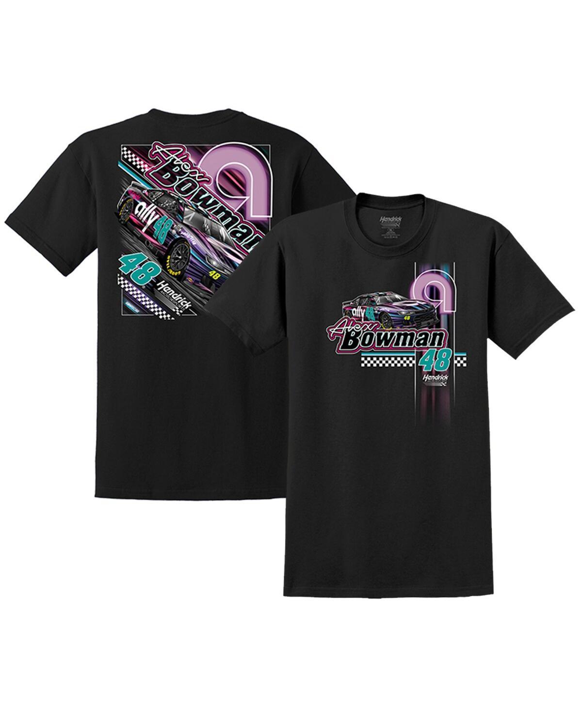 Mens Hendrick Motorsports Team Collection Black Alex Bowman ally Night Car T-shirt Product Image