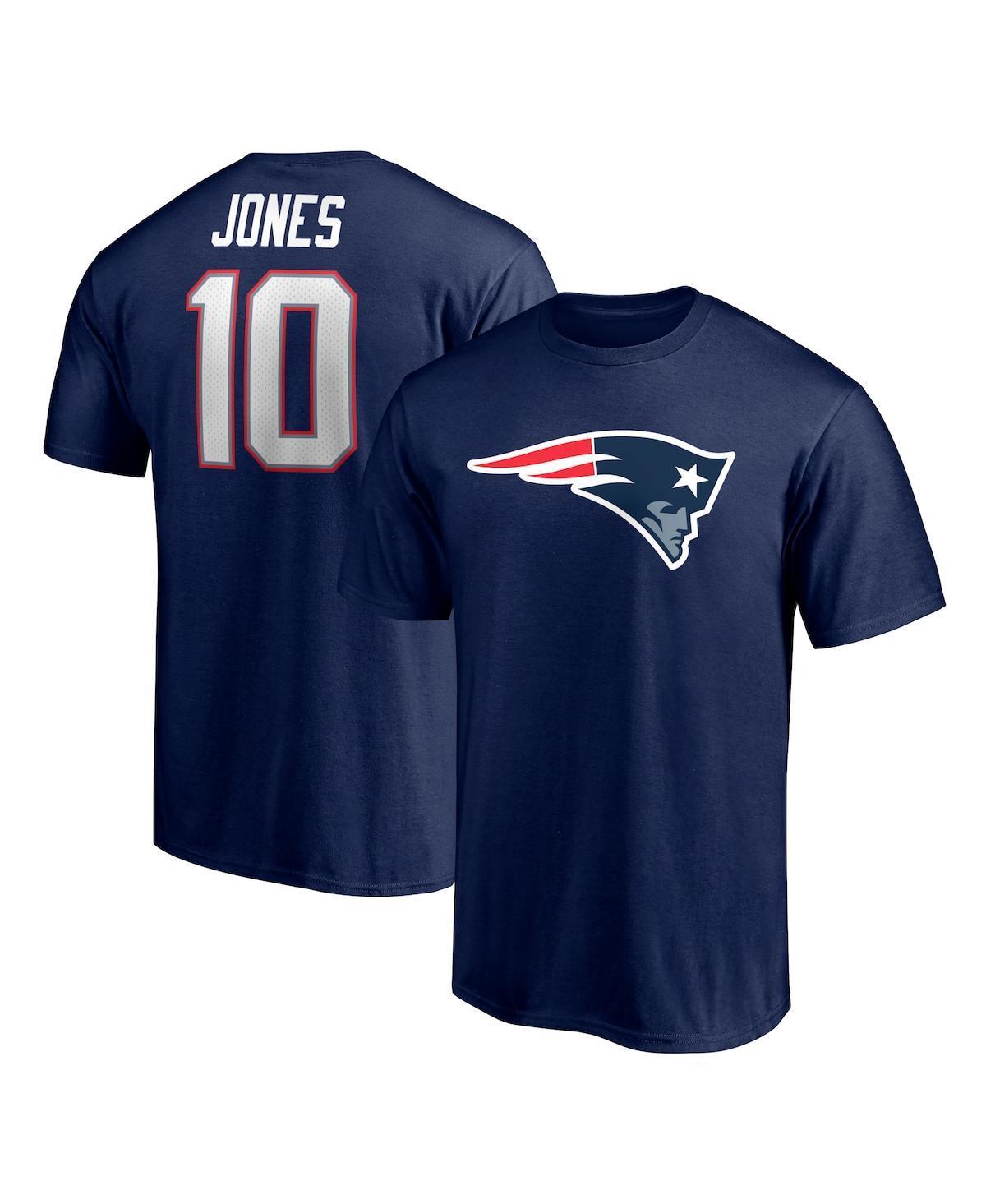 Mens Fanatics Branded Mac Jones New England Patriots Player Icon T-Shirt Blue Product Image