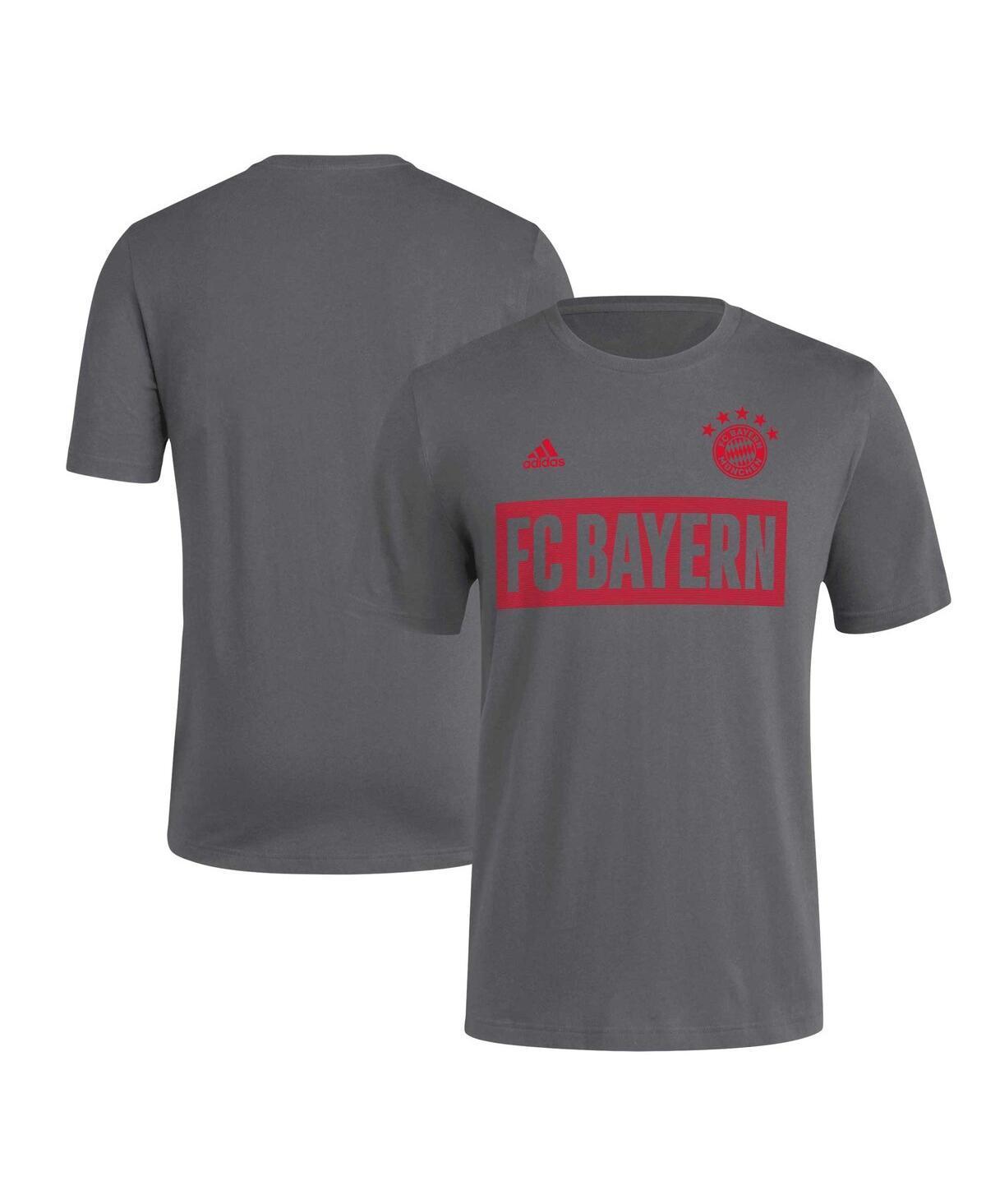 Mens adidas Charcoal Bayern Munich Block T-shirt Product Image