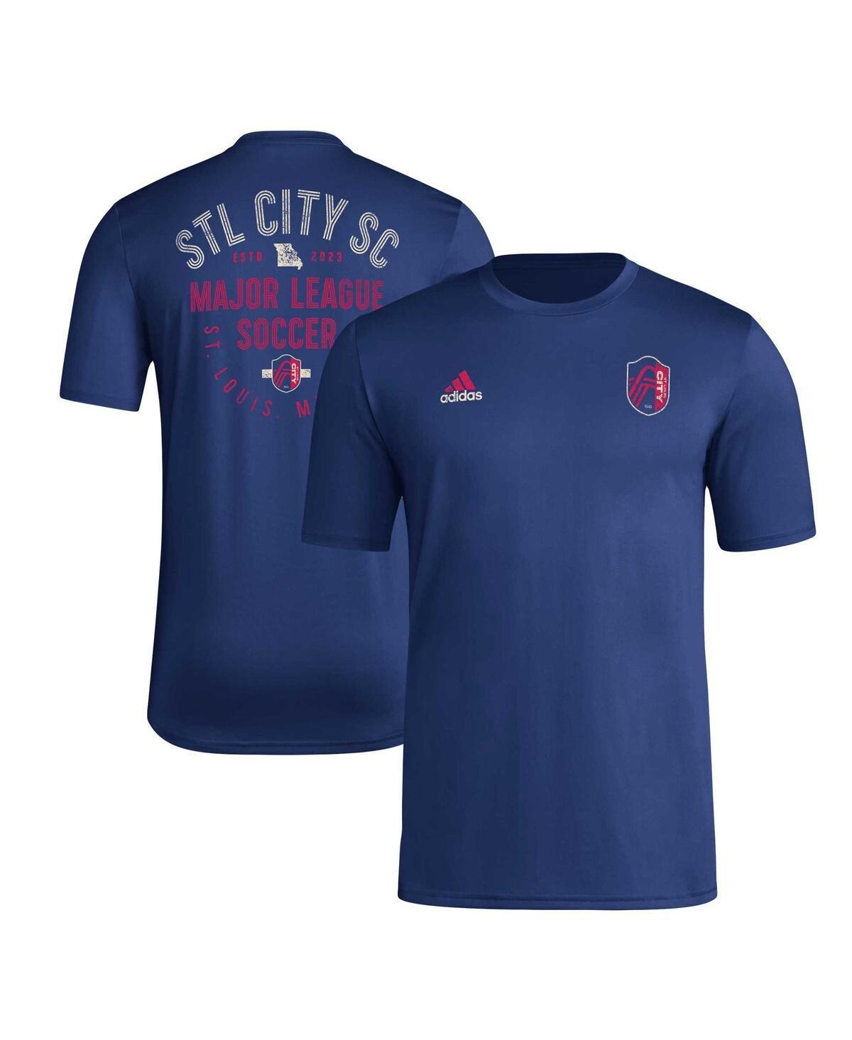 Mens adidas Navy St. Louis City SC Local Stoic T-Shirt Slc Blue Product Image